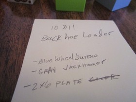 LEGO 10811 - DUPLO, Town: Construction: Backhoe Loader - incomplete