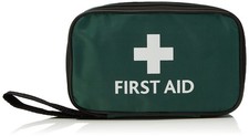 RELIANCE MEDICAL HSE 1 Person First Aid Kit in Small Green Pouch For Home Car