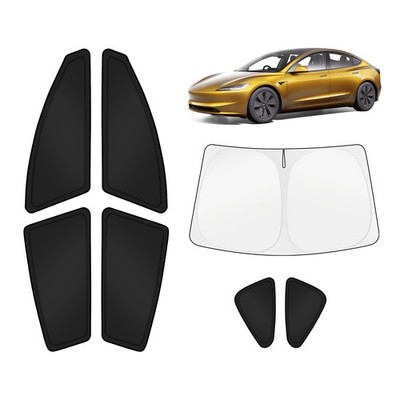 Car Window Shades for Tesla Model 3 2018-2025 2026 Windshield Sun Shade Cover UV