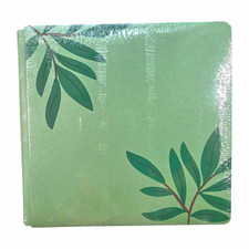 Creative Memories 12x12 NSD Scrapbook Album Cover Garden Green Shimmer w/leaves