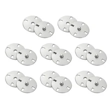 8 Sets Sewing Snap Buttons, Press Buttons Snap Fasteners 23mm, Silver