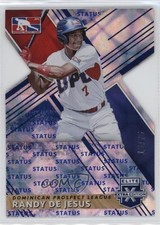2019 Panini Elite Extra Edition Status Blue Die-Cut /75 Randy DeJesus #201 nd3