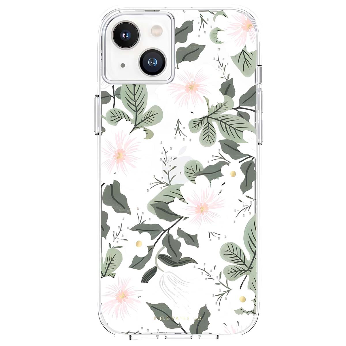 Coque antichoc iPhone 14 Plus Rifle Paper Willow transparente fleurie - 4