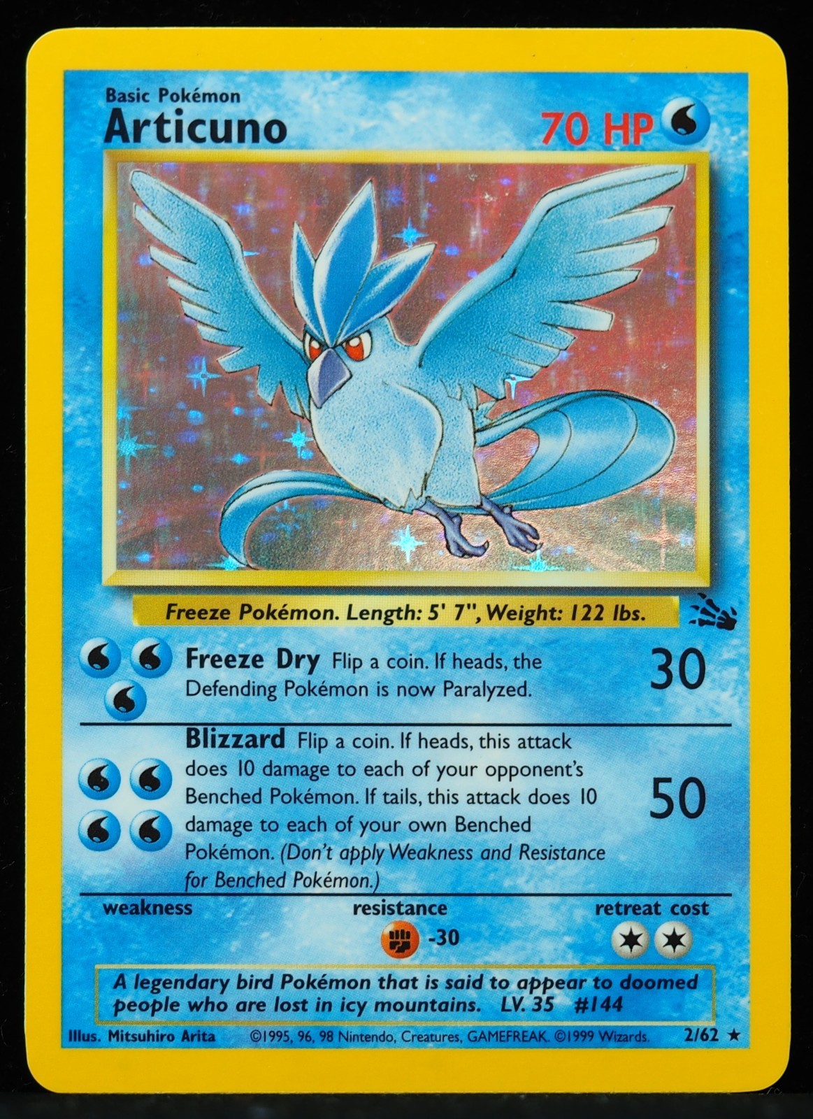 Articuno #17/62 Fossil NM/M Pokemon Card