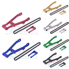 CNC Alu 7075 Extend Swing Arm (+30mm) +Pull Rod+Chain For 1/4 LOSI Promoto MX