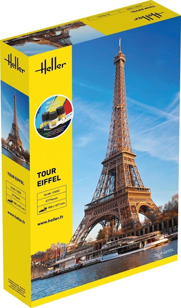 Déco Salon : Maquette Tour Eiffel Heller 57201 à construire en famille