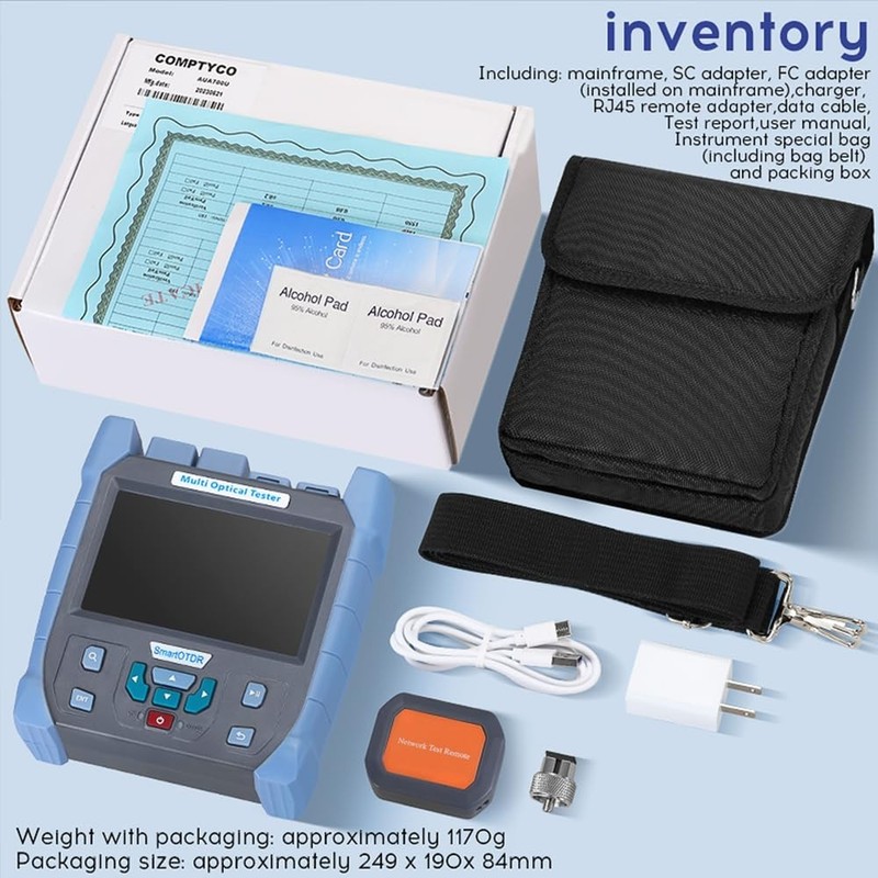 Mini-Pro 850/1300nm SM OTDR Mulit-Function Tester Built in OPM/OLS / RJ45 Test/V