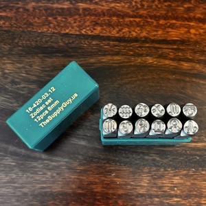 6mm Zodiac 12 Stamp Set Metal Stamping DIY Jewelry Making Astrology