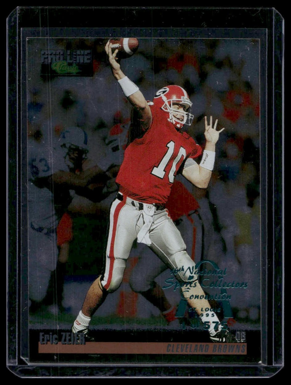 1995 Pro Line Eric Zeier St. Louis National Sports Collectors Convention  Rookie