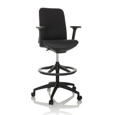 Bürostuhl Zeichenstuhl Arbeitsstuhl hoch Fußring höhenverstellbar hjh OFFICE