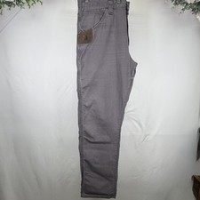 Wrangler Riggs Workwear Ranger Cargo Pants Men's 36x32 Gray Pocket Logo