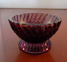 Vintage Amethyst Deep Purple Miniature Bowl Mariskooli? Marimekko?