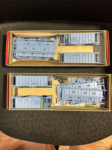 Lote de 2 toboganes aéreos emparejados GATX #247011 - 932-4685 NUEVOS EN CAJA escala HO WALTHERS 84’ | Zustand: New