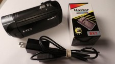Sony HDR-CX405 Handycam 1080p Full HD Camcorder - Good Used Condition - Bundle