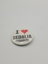 Button - I "Heart" Sedalia Missouri - 2 inch pinback