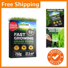 750g Lawn Seed: Fast Germination, Pet Safe & Overseeding Friendly 22.65 per kilo