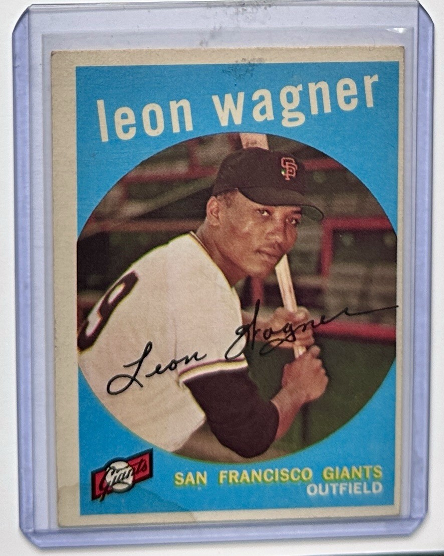 1959 Topps - Leon Wagner #257 White Back (RC)