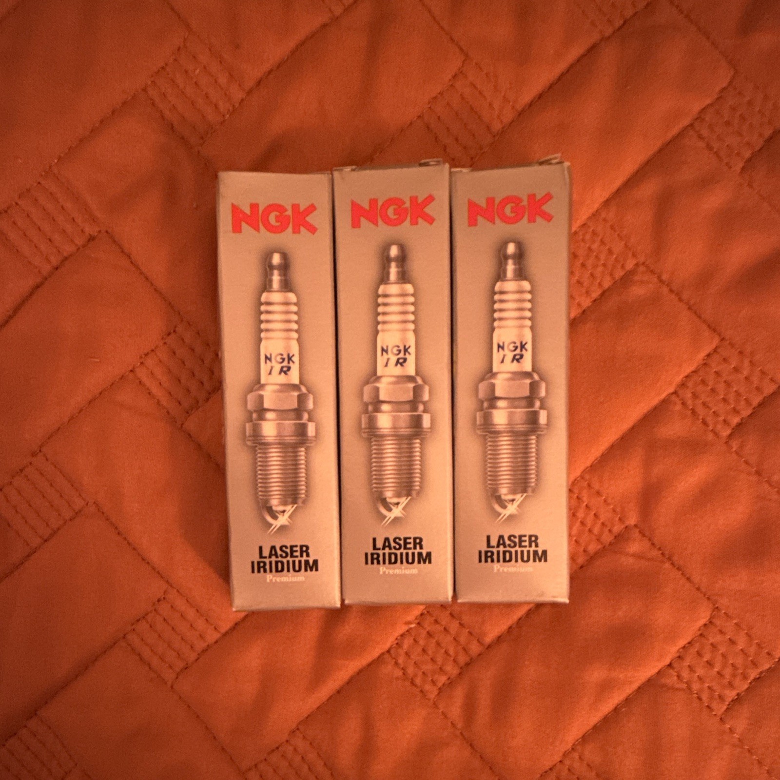 NGK 3656 / LZFR6AI Laser Iridium Spark Plugs 3 Pack