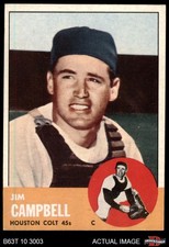 1963 Topps #373 Jim Campbell Colt 45s 5 - EX