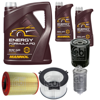 FEBI BILSTEIN Inspektionspaket 7L MANNOL Energy Formula PD 5W-40 für VW