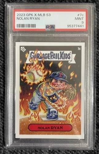 2023 Topps Garbage Pail Kids GPK X MLB S3 Nolan Ryan #7c PSA 9