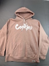 Cookies Hoodie Sweatshirt Naked Pink Spellout Hoodie Pullover Mens Sz XL