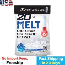 Snow Joe Calcium Chloride Ice Melt Blend Snow Removal, 20 Lbs, Blue