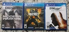 PS4 Bundle 3 Games Call Of Duty Modern Warfare Black OPS Dying Light Stay Human
