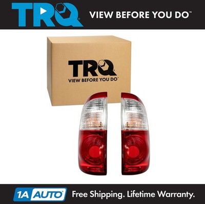 TRQ Rear Tail Lights Set Driver & Passenger Side Fits 2004-2006 Toyota Tundra