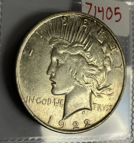 1922-D Peace Dollar — photo from another recent sale