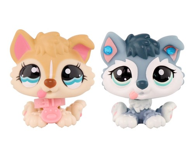 #ad #ad 2pcs lps Pet Shop Toy Husky Puppy 1013 2036 Delicate Xmas Great Gift Kid $14.80