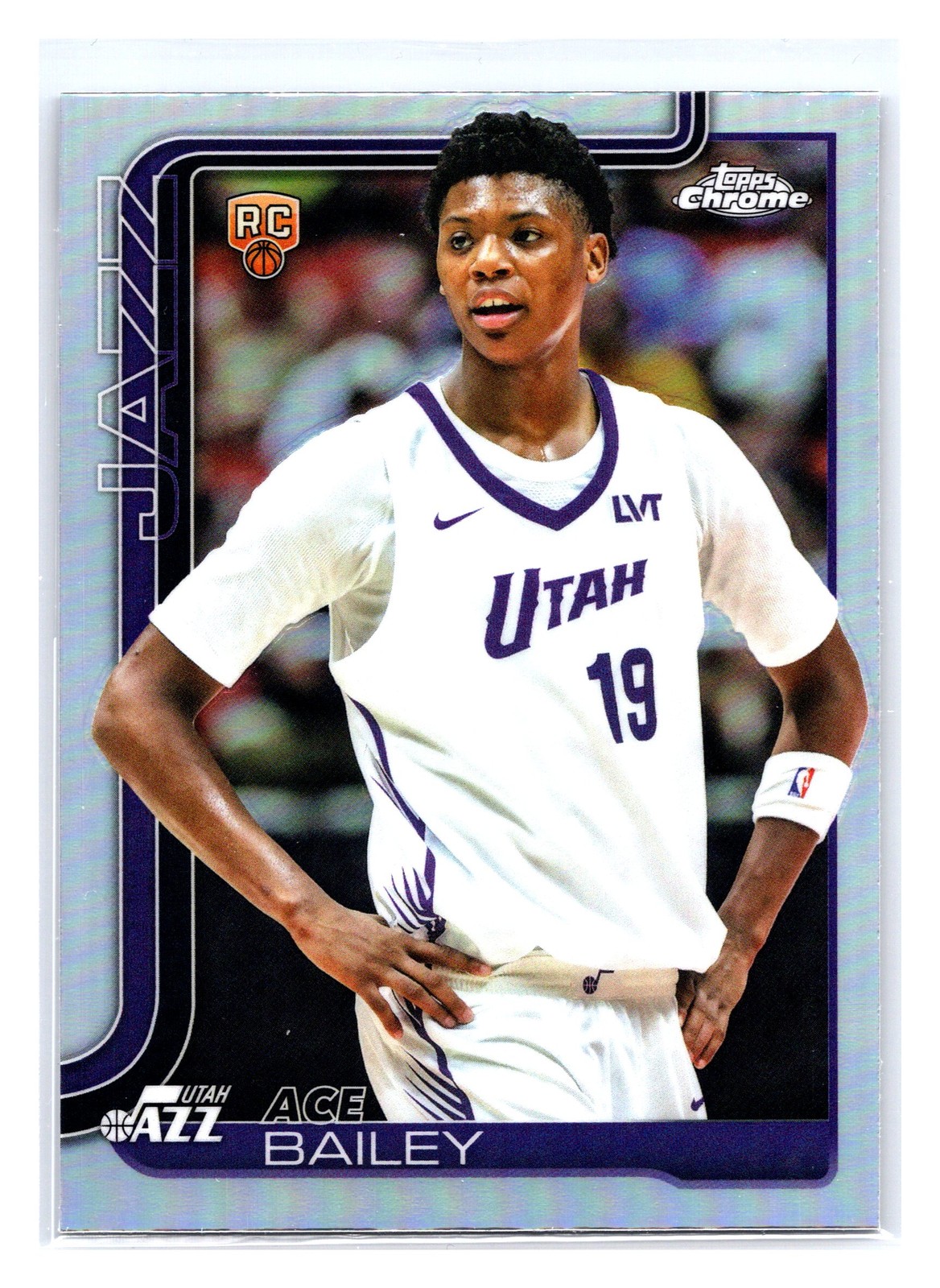 2025-26 Topps Chrome #255 Ace Bailey Refractor Rookie Utah Jazz