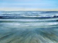 Bild-Picture - Aquarell- Original - Sea - Meer - Seascape - 31 X 23 cm