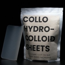 Collo Ultra-Thin, Cut-To-Size Hydrocolloid Acne/Blemish XL Sheets 5 Ct 1 Pack 