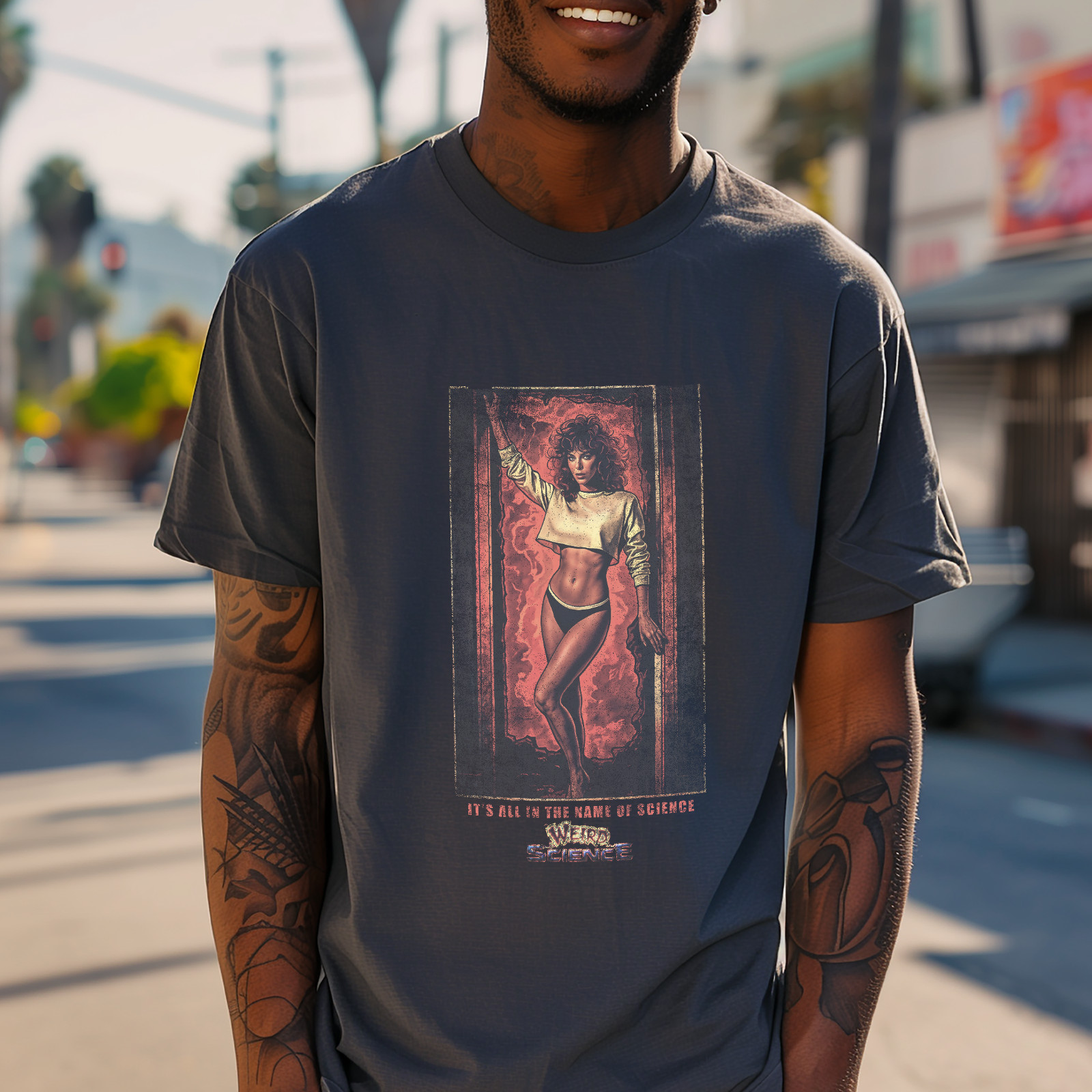 Camisa Ciencia Extraña Años 80 Camiseta Vintage Retro John Hughes Película Regalo Envejecido