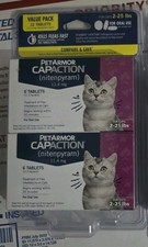 PetArmor CapAction Oral Flea for Cats, 2-25 lbs 6 X 2  12 tabs Exp Date 2027 