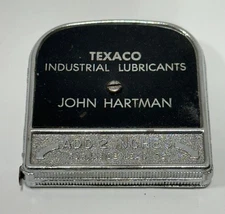 Vintage Texaco Advertising tape measure oil and gas collectible industrial lube