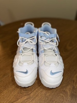 Nike Air More Uptempo White Light Blue Men's Size 15 Mid Top
