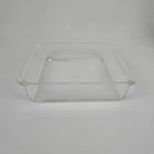 Vintage Pyrex 222 Clear Glass 8 Inch Square Baking Dish Ovenware CC-14 USA