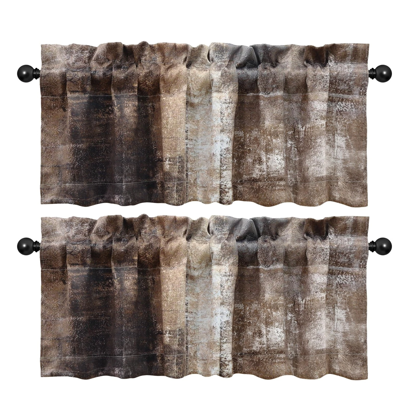Abstract Art 2 Pack Valance for Windows - Wrinkle Resistant Blackout Valances...