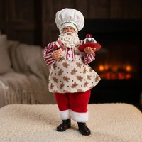 Weihnachtsmann 28Cm Deko Figur Weihnachten Stehend Nikolaus BäCker Konditor