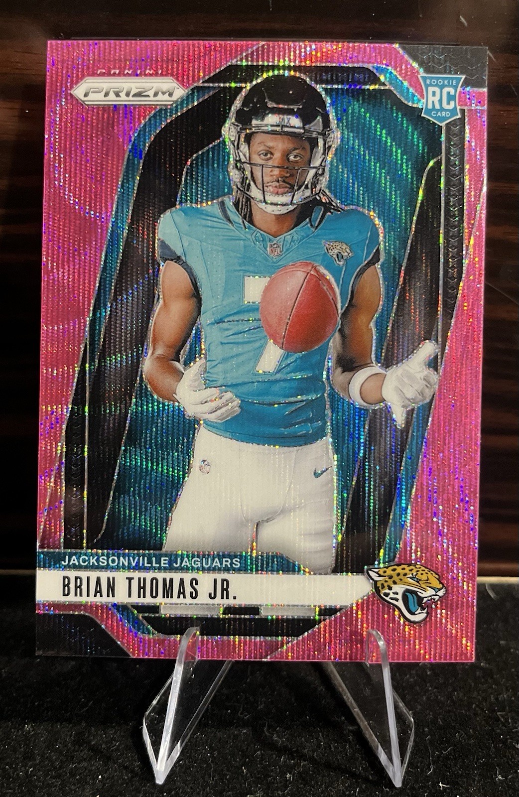 2024 Panini Prizm Brian Thomas Jr Rookie RC Pink Wave Variation SSP #8 RARE