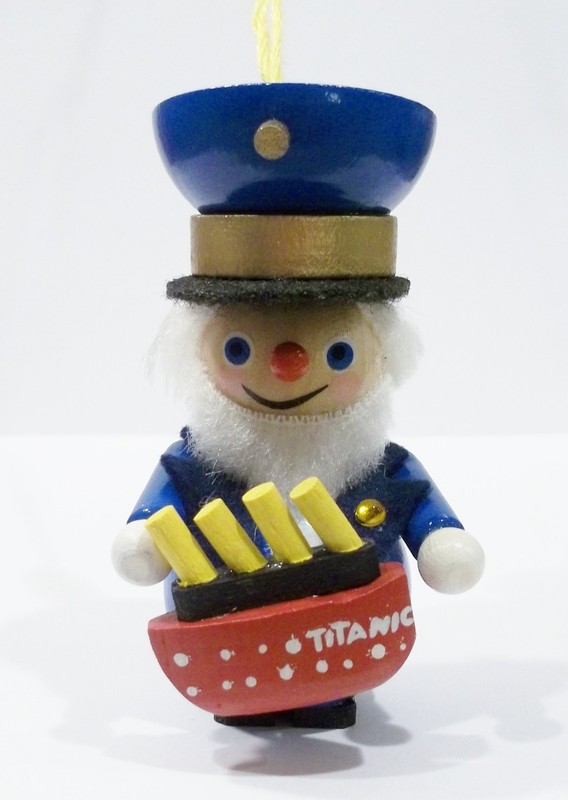 Steinbach Germany Titanic Ship Captain Smith 100th Anniversary Wooden Ornament