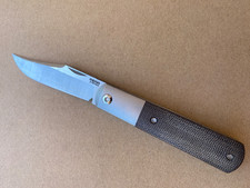 Pena X Series Titanium M390 Brown Micarta Overall 6.5"