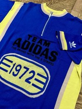 Rara Maglia Ciclismo Vintage Adidas ”Team 1972” per Eroica, tg. L