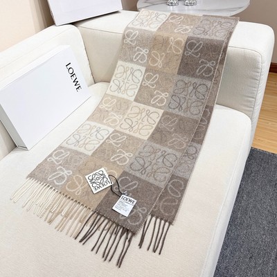 Loewe's latest Anagram jacquard scarf