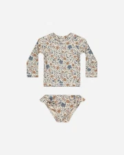 Rylee + Cru Maryn Rashguard Set Gardenia Swimwear 18-24M Toddler Baby