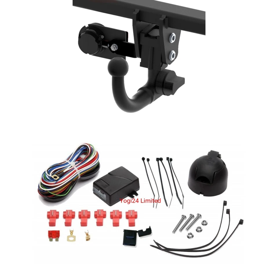 Barra de remolque desmontable para Alfa Romeo Giulietta (2010-2020) y kit de derivación de 7 pines - A042 Foto 3 de 4