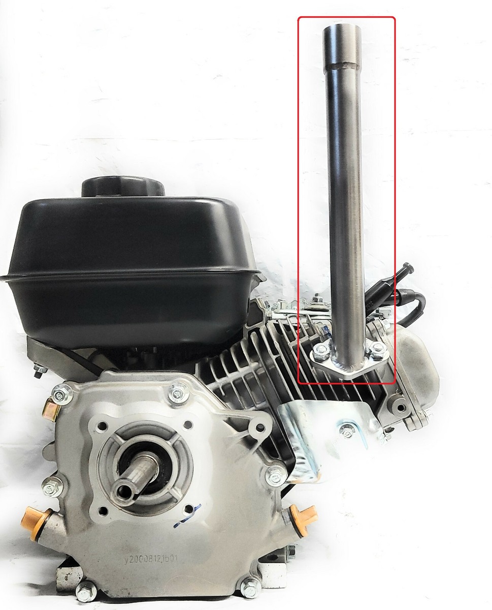 Exhaust With 3/4 Female thread : Predator 212cc,Honda GX160, GX200