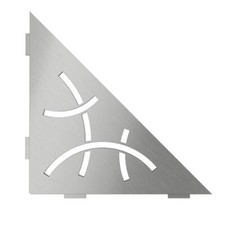 Schluter Shelf-E Corner Shelf, Stainless Steel - Curve Design